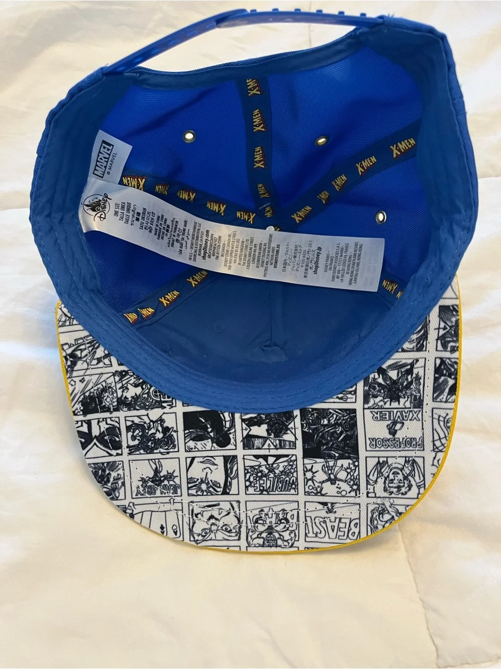Disney Blue and Yellow Kids X-Men Hat with Pins - Picture 5 of 6